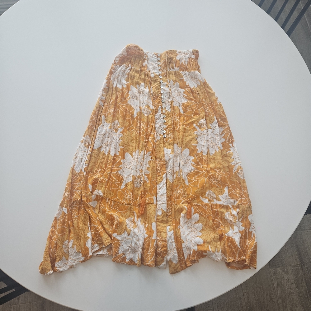 Rachel Zoe Orange and White Floral Skirt